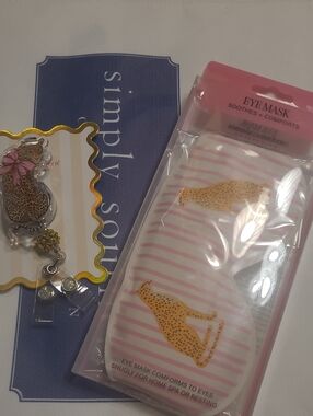 Simply Southern Badgereel Leopard And Hot And Cold Eye Mask You Get Both